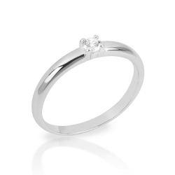 ANILLO ORO BLANCO BRILLANTE