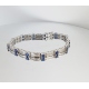PULSERA DIAMANTES Y ZAFIROS
