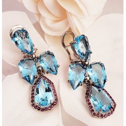 PENDIENTES PLATA P.COLOR