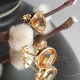 PENDIENTES ORO TOPACIOS