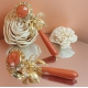 PENDIENTES ORO CORAL FINO