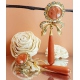 PENDIENTES ORO CORAL FINO