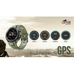 SMARTWATCH LOTUS SMARTIME 50024/3 CON CORREA DE CAUCHO, GPS, HOMBRE
