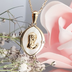 MEDALLA ORO VIRGEN NIÑA