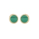 PENDIENTES ORO 18 KT. MALAQUITA