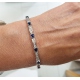 PULSERA DIAMANTES Y ZAFIROS