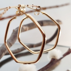 AROS ORO 18 KT. HEXÁGONO