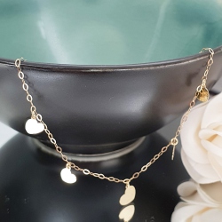 GARGANTILLA CORAZONES ORO 18 KT