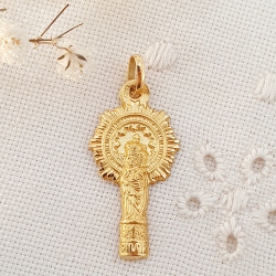 ESCAPULARIO ORO 18 KT. JESÚS CAUTIVO Y MARIA S.TRINIDAD