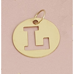 LETRA L EN ORO