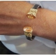 PULSERA ACERO Y PLATA CHAPADA