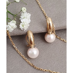 PENDIENTES ORO PERLAS