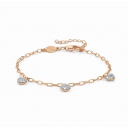 PULSERA EASYCHIC CORAZONES EN ORO ROSA
