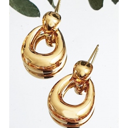 PENDIENTES ORO OVAL DROP WSRE00064