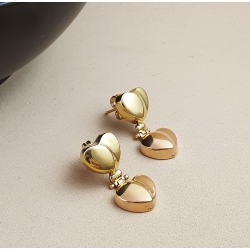 PENDIENTES ORO BICOLOR