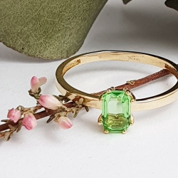 SORTIJA ORO PERIDOTO
