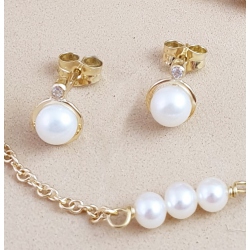 PENDIENTES ORO PERLAS COMUINION
