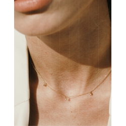 GARGANTILLA ORO 3 DIAMANTES