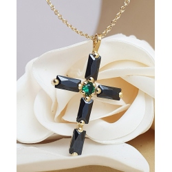 CRUZ ORO ONIX Y ESMERALDA