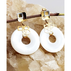 PENDIENTES ORO MADREPERLA
