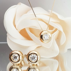 PENDIENTES ORO BRILLANTES CHATÓN