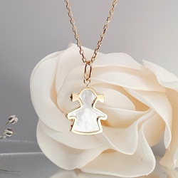 COLGANTE ORO 18 KT. NIÑA SILUETA