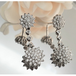 PENDIENTES ORO BLANCO