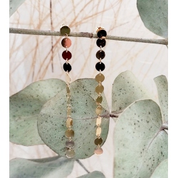 PENDIENTES ORO DISCOS