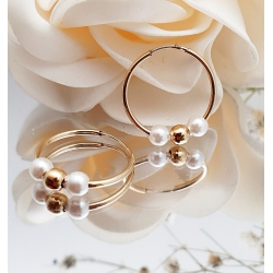 AROS ORO 18 KT. PERLAS