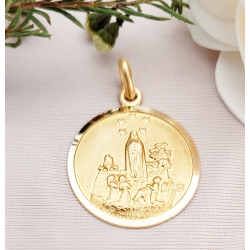 MEDALLA ORO 18 KT. VIRGEN DE FÁTIMA