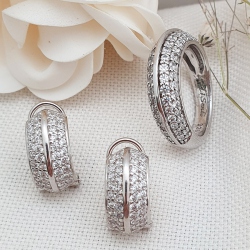 PENDIENTES PLATA CIRCONITAS