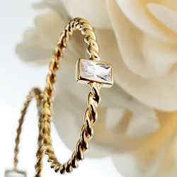 SORTIJA ORO 18 KT. TRENZADO