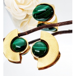 PENDIENTES PLATA BAÑO EN ORO 18 KT.