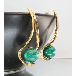 PENDIENTES MALAQUITA