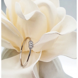 SORTIJA ORO BLANCO DIAMANTES
