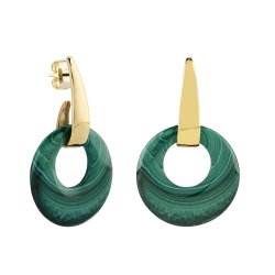 PENDIENTES MALAQUITA
