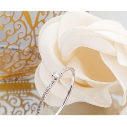 SORTIJA ORO BLANCO 18 KT. BRILLANTES