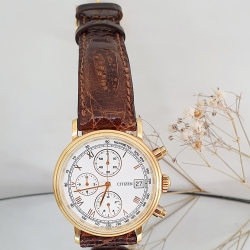 CITIZEN CHRONOGRAPH 18KT GOLD