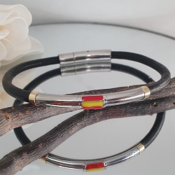 PULSERA ACERO Y ORO ESPAÑA