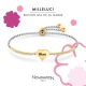 PULSERA MILLELUCI MAMÁ EN PVD AMARILLO Y CRISTALES