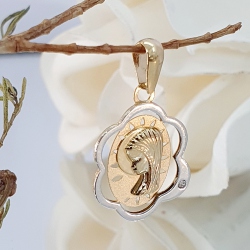 MEDALLA ORO 18 KT. VIRGEN NIÑA