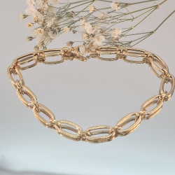 PULSERA ESLABONES ALARGADOS ORO 18 KT.