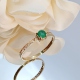 SORTIJA ORO 18 KT. ESMERALDA
