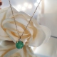 GARGANTILLA ORO 18 KT. ESMERALDA Y BRILLANTE