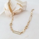 PULSERA ORO 18 KT. ESLABONES COMBINADOS