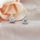 PENDIENTES ORO BLANCO 18 KT. BRILLANTES 0.53 CT.