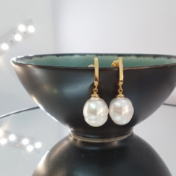 PENDIENTES ORO 18 KT. PERLAS CULTIVADAS