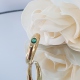 ANILLO ORO AMARILLO 18 KT. CON ESMERALDA EN TALLA OVAL