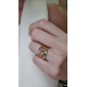 ANILLO ORO AMARILLO 18 KT. CON ZAFIRO EN TALLA OVAL