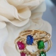 ANILLO ORO AMARILLO 18 KT. CON ZAFIRO EN TALLA RECTANGULAR